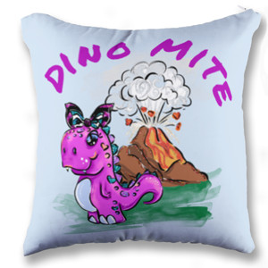 Bantal Dino Mite (2 sisi 2 warna)