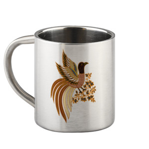 Mug Stainless Bird Batik