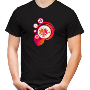 Kaos coffee cappuccino red