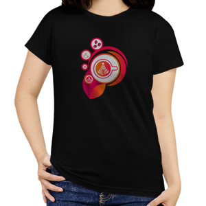 Kaos coffee cappuccino red