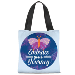 Tas Tote Fullprint Embrace your Journey (2 warna 2 sisi)