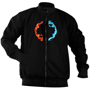 Jaket Bomber Symmetrical Chinese Dragon NDz