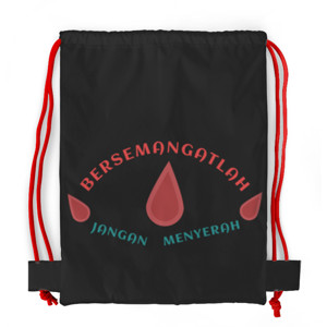 Tas Serut Fullprint Jangan Menyerah