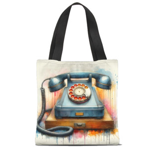 Tas Tote Fullprint Telephone tua
