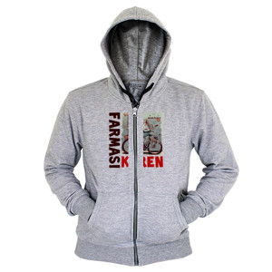 Hoodie Zipper ZOMBIE FARMASI BERSEPEDA