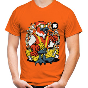 Kaos Pekerja Mekanik Burung