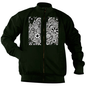 Jaket Bomber abstract 005