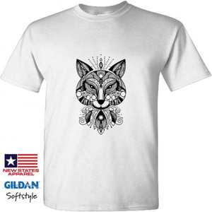 Kaos Premium - Seni Garis Abstrak Gambar Binatang