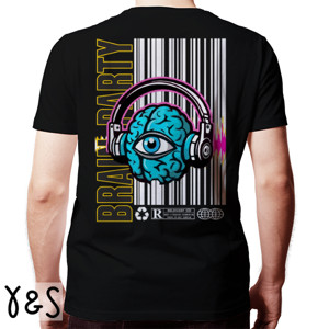 Kaos STREETWEAR BRAIN PARTY DARK ART STYLE