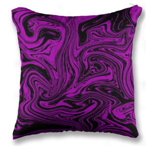 Bantal Sofa Black Purple Liquify Marble Customic47