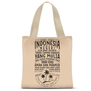 Tas Tote Fullprint LIRIK LAGU RAYUAN PULAU KELAPA 2