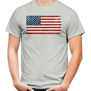 Kaos USA Grunge Flags