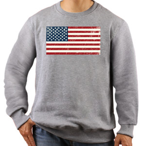 Jaket Sweater USA Grunge Flags 