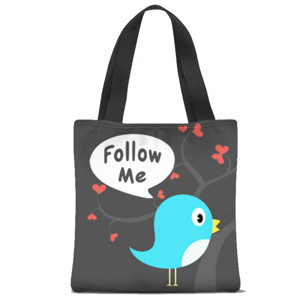 Tas Tote Fullprint FOLLOW ME