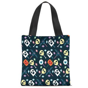 Tas Tote Fullprint Halloween Candy Pattern Vector