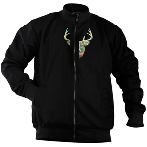 Jaket Bomber Deer Face Triangle Art 