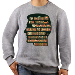 Jaket Sweater Book Head