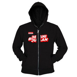 Hoodie Zipper Kaos Hitam Berani Jualan