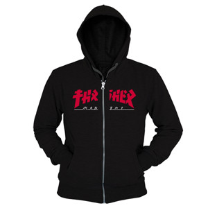 Hoodie Zipper Majalah Thrasher Magazine Unisex Pria Wanita T-Shi