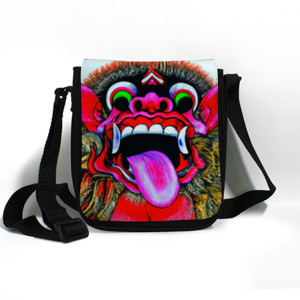 Tas Selempang Tas Selempang Dengan Lukisan Wajah Barong 2