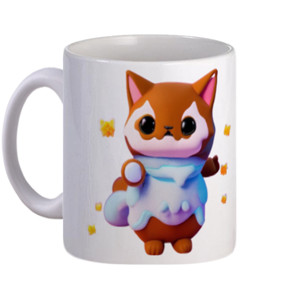 Mug Mug Kucing Coklat Lucu