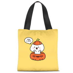 Tas Tote Fullprint Peek a boo! Udah nggak sabar Halloween ya!