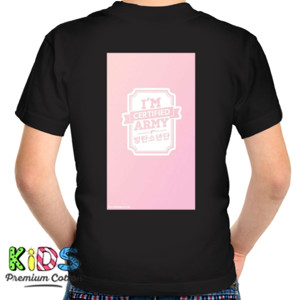 Kaos TRUE ARMY HOODIE PINK BACK