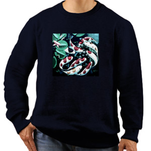 Jaket Sweater Koi fish