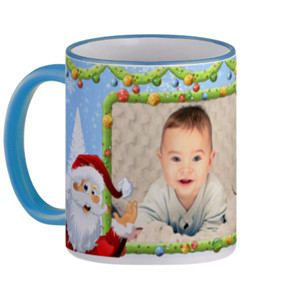 Mug Christmas Cute Santa Snowman