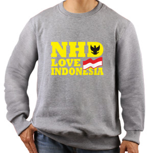 Jaket Sweater NHD Love Indonesia Kuning