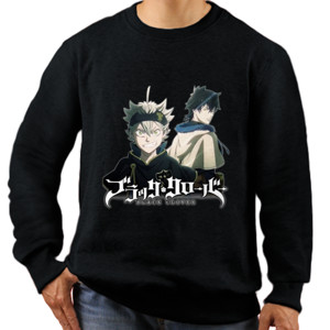 Jaket Sweater kaos anime black clover redmango all size
