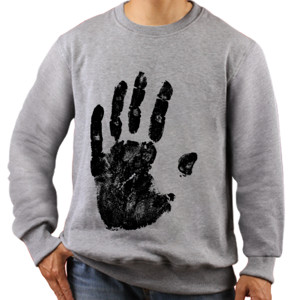 Jaket Sweater Hand Prints 1