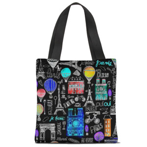Tas Tote Fullprint Paris