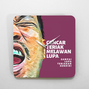 Jam Dinding jam dinding kayu kotak melawan lupa