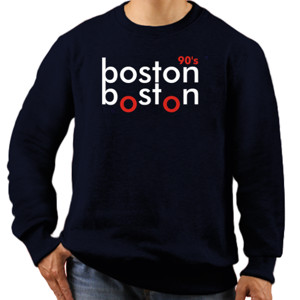 Jaket Sweater kaos pria boston 90's