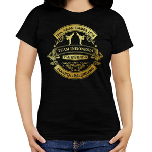 Kaos TAEKWONDO RETRO GOLD - ASIAN GAMES 2018 (2SIDED)