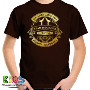 Kaos TAEKWONDO RETRO GOLD - ASIAN GAMES 2018 (2SIDED)