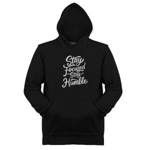 Jaket Hoodie Motivasi - Stay Focused Stay Humble