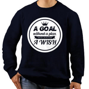 Jaket Sweater Motivasi Q024 - A Goal Without A Plan