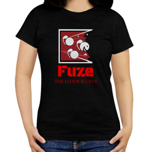 Kaos Hitam Rainbow six siege fuze depan belakan