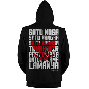 Jaket Hoodie indonesia front/back kode #satunusa