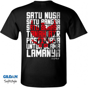 Kaos indonesia front/back kode #satunusa