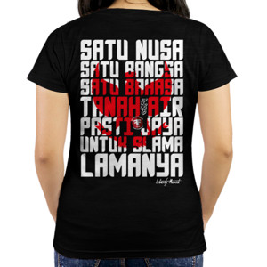 Kaos indonesia front/back kode #satunusa