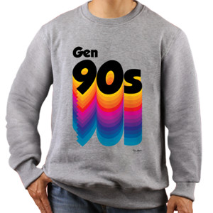 Jaket Sweater Kaos Pria Gen 90 Lengan Panjang by Co_mbro