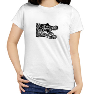 Kaos Angry Crocodile Face