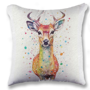 Bantal Bantal potret Rusa penuh warna