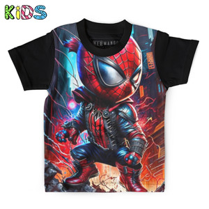 Kaos Anak Full-Print Avenger Kid Spiderman