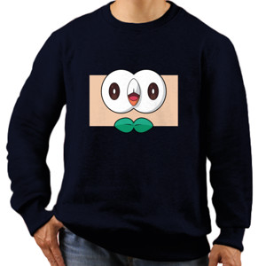 Jaket Sweater POK004 - Rowlet Eyes Tees