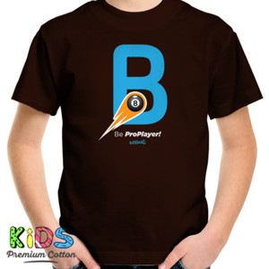 Kaos B for Be ProPlayer White Font | billiArt | Shirt