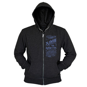 Hoodie Zipper Dumb